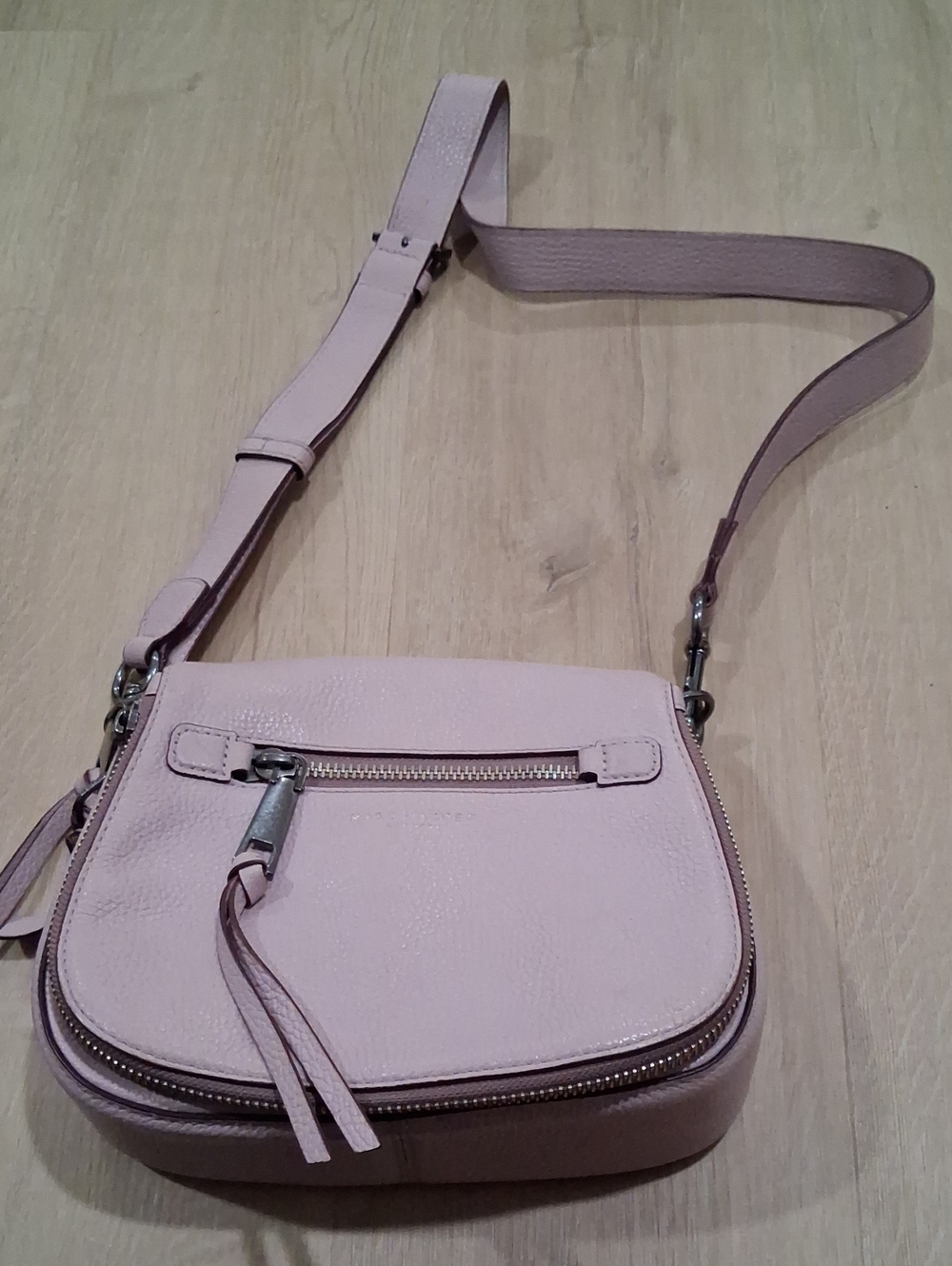 Marc Jacobs Pale Pink Leather Crossbody Bag